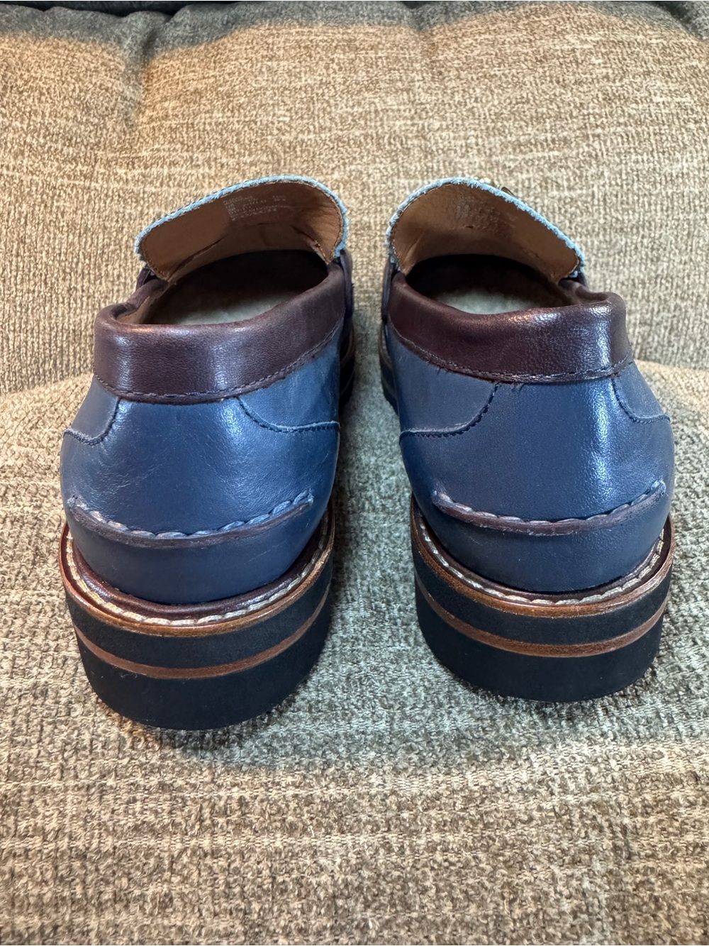 Coach Lenox loafers featuring Tea Rose applique and pearly cabochons Size 8B - Picture 9 of 13